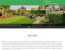 Tablet Screenshot of livingcolourlandscaping.com